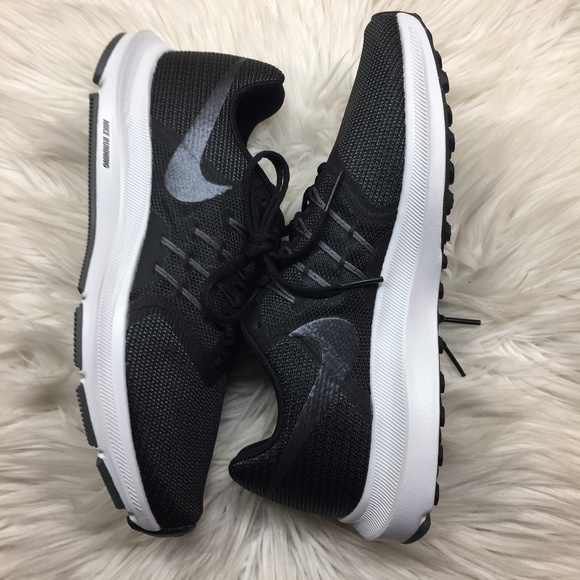 Nike Black/Dark Grey Running Sneakers 8M - Picture 6 of 8